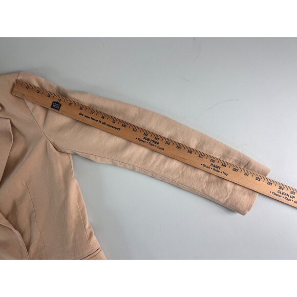 H&M Women's Tan Blazer Jacket Viscose Polyester Blend Size 3XS - Picture 11 of 12